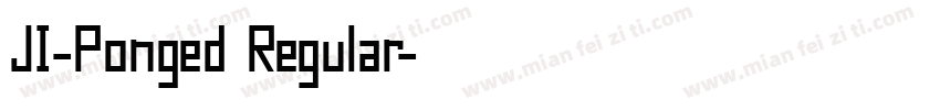 JI-Ponged Regular字体转换